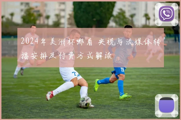 2024年美洲杯哪看 央视与流媒体转播安排及付费方式解读